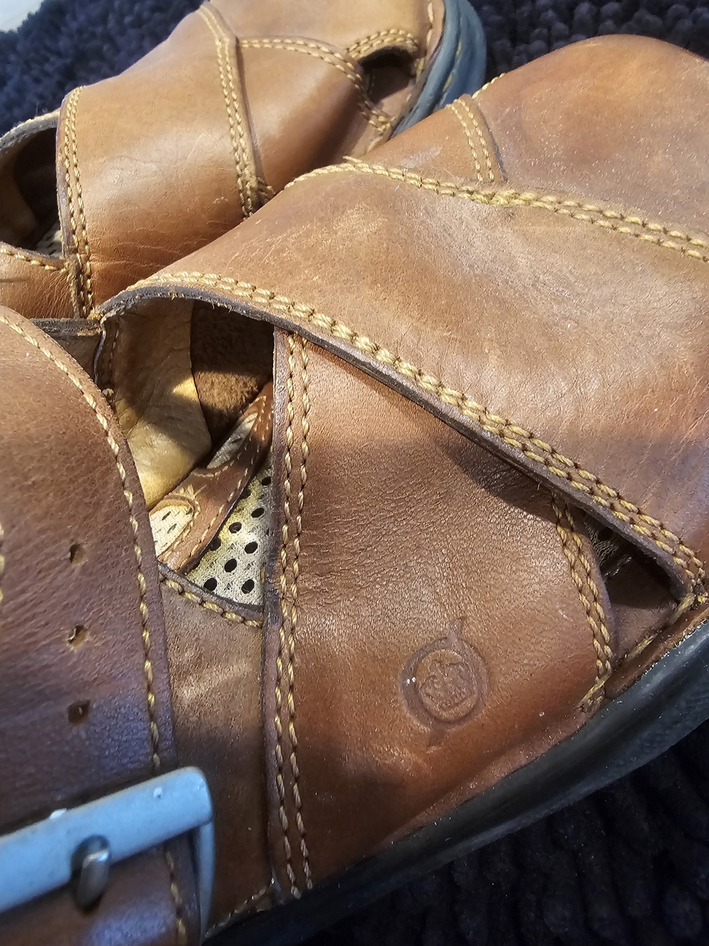Brown Leather Men’s Casual Sandals